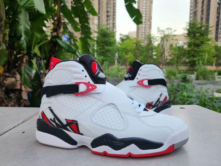 JORDAN MARQUE AIR JORDAN 8 RETRO WHITE GYM RED-BLACK-WOLF GRIS